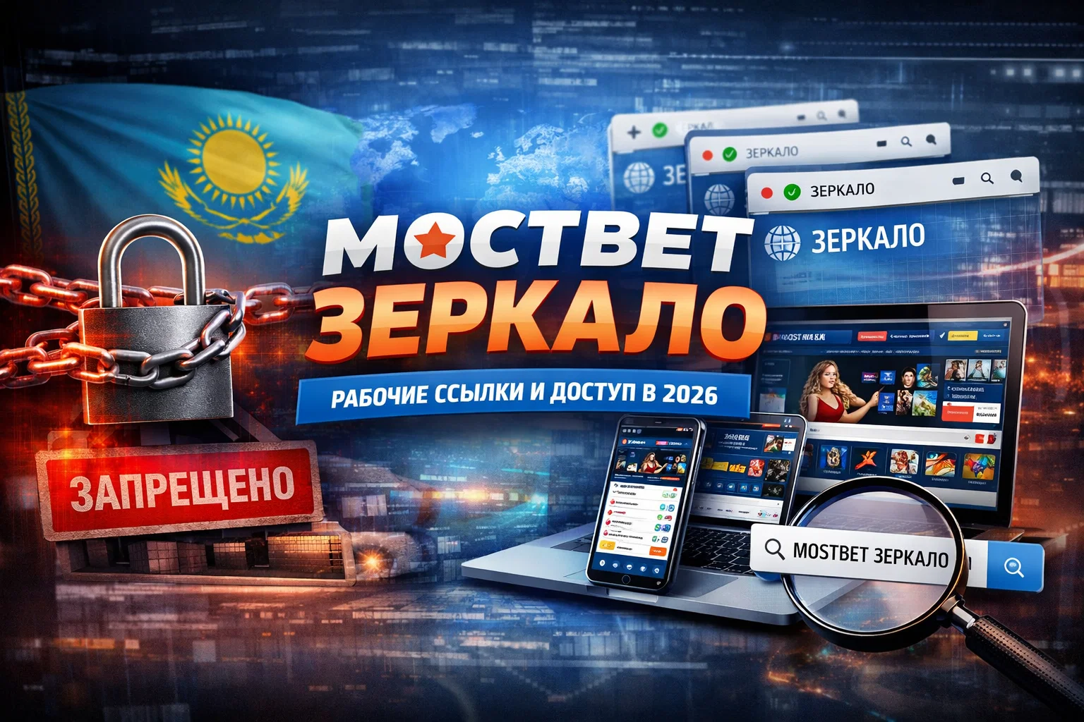 Рабочее зеркало Mostbet 2026 для входа на сайт из Казахстана