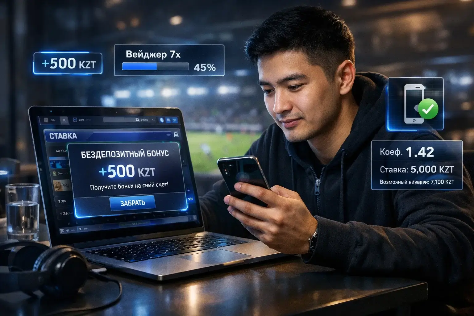 Бездепозитный бонус Mostbet для Казахстана - условия получения и отыгрыша